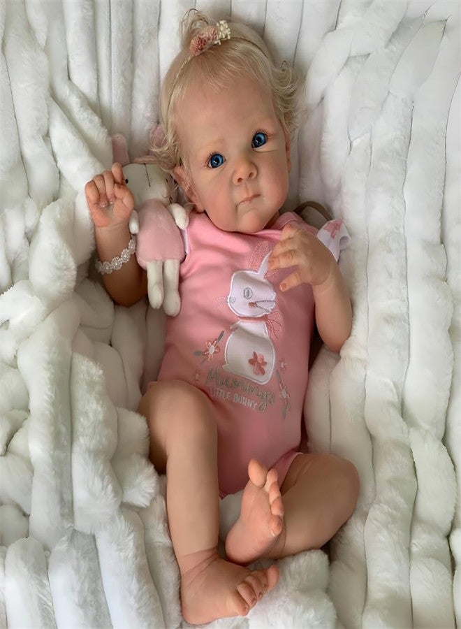 MAIHAO 18-Inch Reborn Baby Dolls Girl Lifelike Baby Dolls Realistic Reborn Doll Girl Soft Body Open Eyes Newborn Real Life Baby Gifts/Toys for Collection & Kids Age 3+ - Image 2